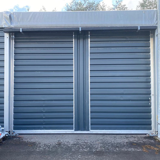 Schiebetor anthrazit - Breite 502 cm