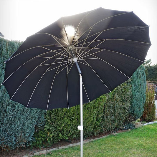 Sonnenschirm - Ø 240 cm - schwarz