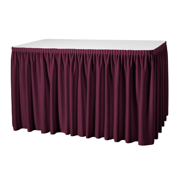 Skirting Samt trabiert / bordeaux - B 500 x H 040 cm