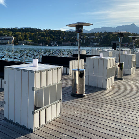 Stehtisch / Hochtisch white - 88 x 80 cm