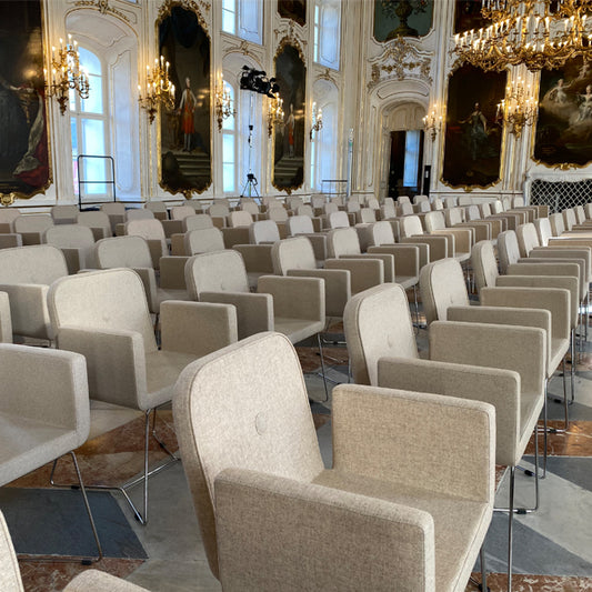 Stoffsessel Axial T - natural wool - beige