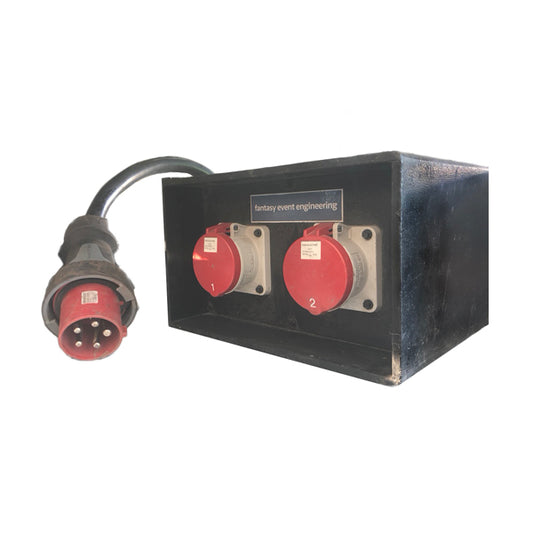 Stromverteiler - CEE 125 A | male => 2 x CEE 63 A female