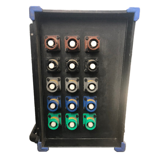 Stromverteiler - Powerlock 3P + N + PE In => 3 x Powerlock 3 P + N + PE Out