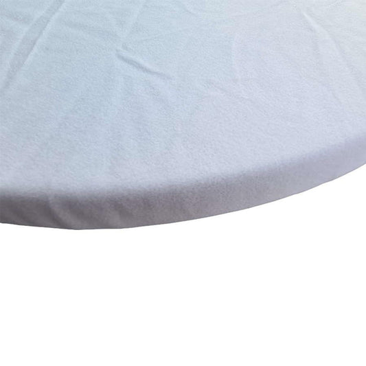 Tischmolton mit Gummizug / weiß - Ø 183 cm