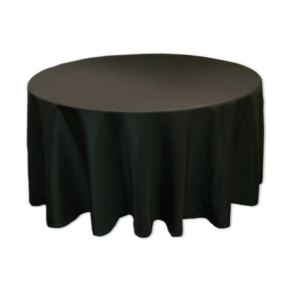 Tischdecke schwarz - Ø 180 cm