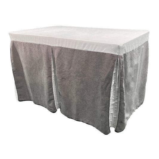 Tischhusse | weiss/grau | 122 x 076 cm
