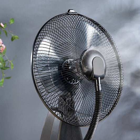 Standventilator - mit Sprühnebel | schwarz