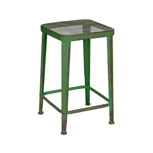 Vintage Hocker - 32 x 32 x H 51 cm - grün