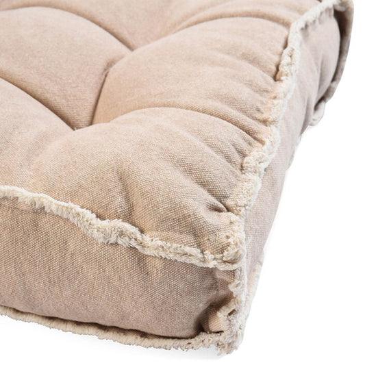 XL Sitzkissen / Bodenkissen "Karla" 80 x 40 x 10 cm - natur