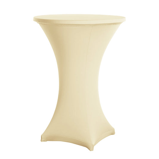 Stretch Husse für Stehtische Ø 80 cm / creme