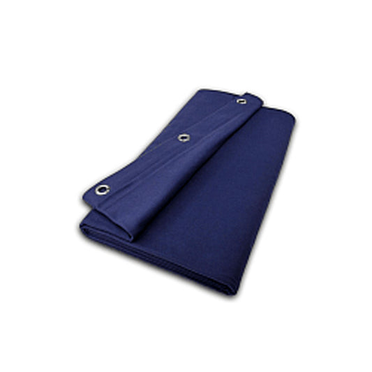 Vorhang Trevira CS / dunkelblau - B 100 x H 550 cm