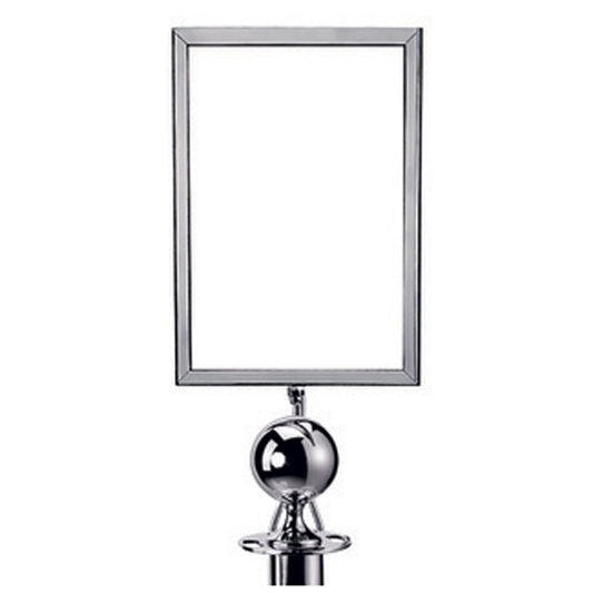 Info Tafel A4 für Absperrständer Classic Chrom