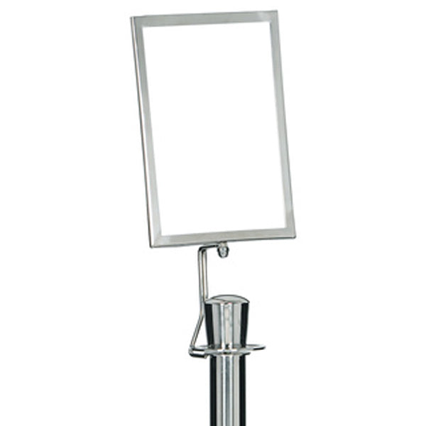 Info Tafel A4 für Absperrständer Classic Chrom