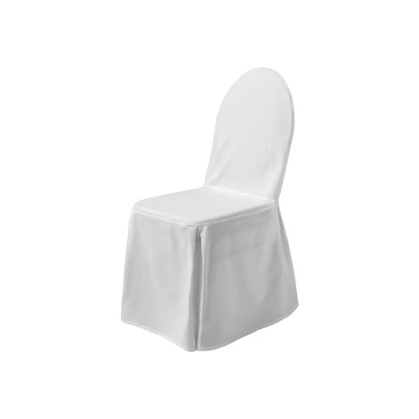Stuhlhussen mit Schleife - weiß