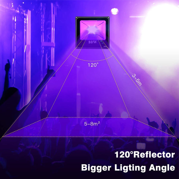 UV-Schwarzlicht Led Fluter - 80 W