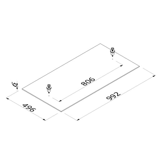 Bodenplatte - Basic-55 Aluvision Base V8 L