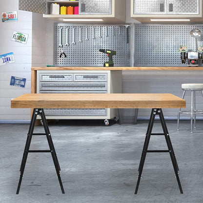 Klappbock schwarz - B 72 x T 40 - H 75 cm