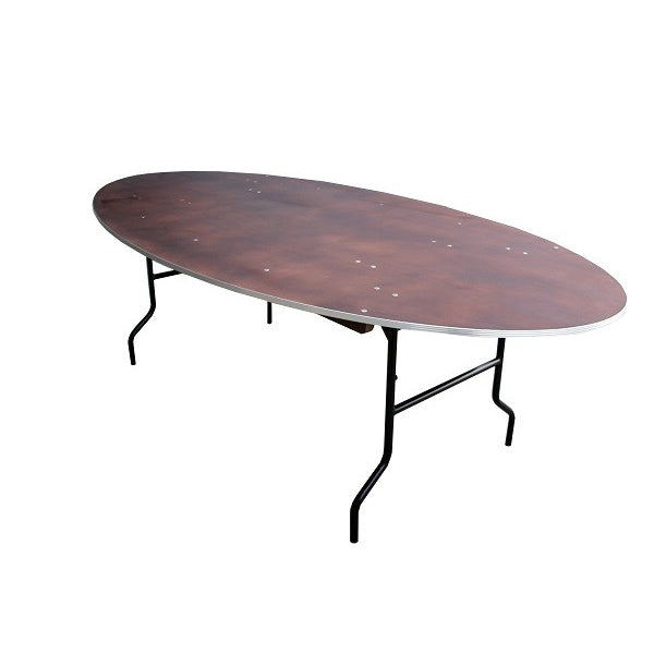 Banketttisch oval 243 x 122 cm - klappbar