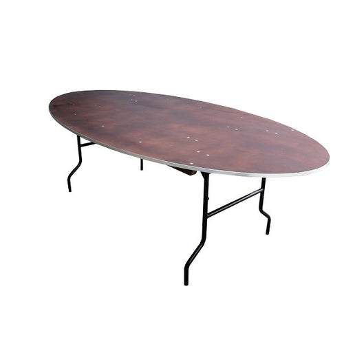 Banketttisch oval 243 x 122 cm - klappbar