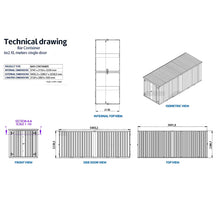 Laden Sie das Bild in den Galerie-Viewer, Bar &amp; Cateringcontainer L 590 x B 229 x H 224 cm