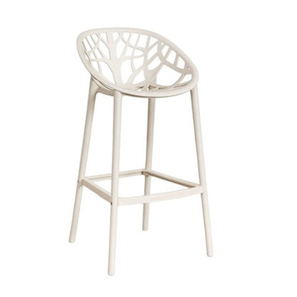 Barhocker mit Rückenlehne "Julia" - Braun Tapoica