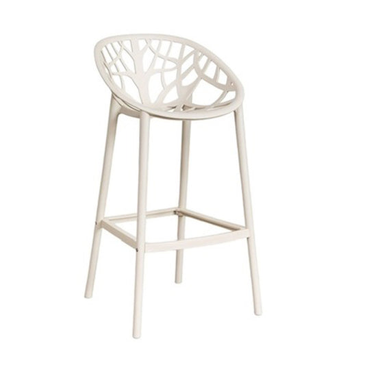 Barhocker mit Rückenlehne "Julia" - Braun Tapoica