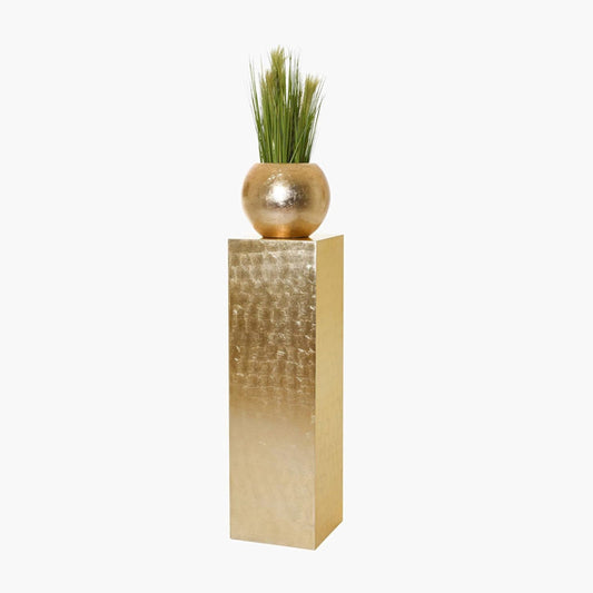 Galeriesockel / Dekosäule - gold - 30 x 30 x 100 cm