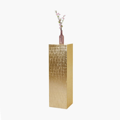 Galeriesockel / Dekosäule - gold - 30 x 30 x 100 cm