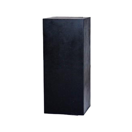 Haubenvitrine / Galeriesockel schwarz - 30 x 30 x 120 cm