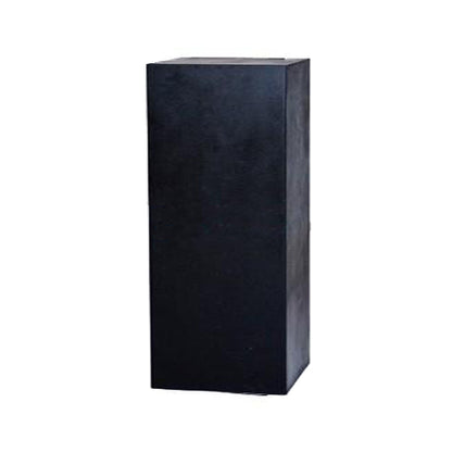 Haubenvitrine / Galeriesockel schwarz - 30 x 30 x 120 cm