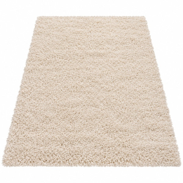 Hochflor Teppich - 160 x 230 cm - creme