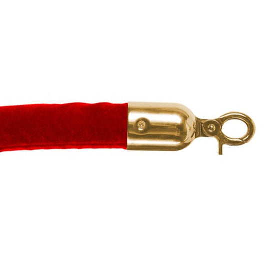 Absperrseil / Kordelseil - gold / rot