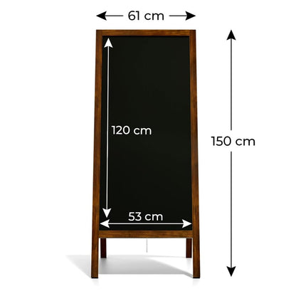 Kundenstopper mit lackiertem Holzrahmen | 150 x 61 cm