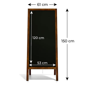 Kundenstopper mit lackiertem Holzrahmen | 150 x 61 cm