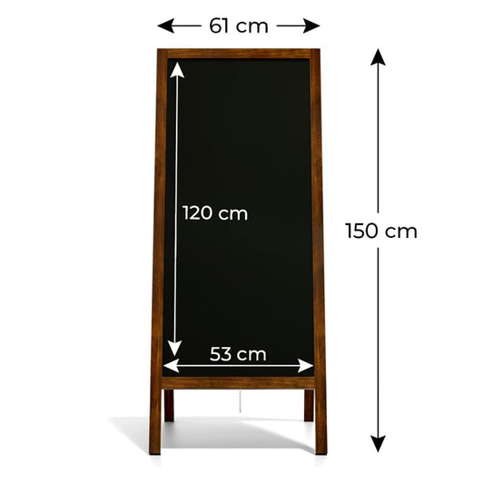 Kundenstopper mit lackiertem Holzrahmen | 150 x 61 cm
