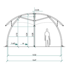 Laden Sie das Bild in den Galerie-Viewer, Kuppelzelt Lounger M - 414 x 414 cm  | 17 m²