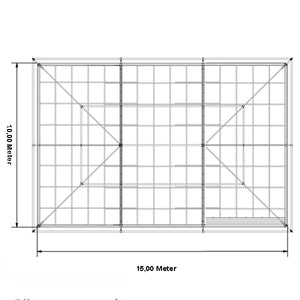 Orangerie Zelt 10 x 15 Meter