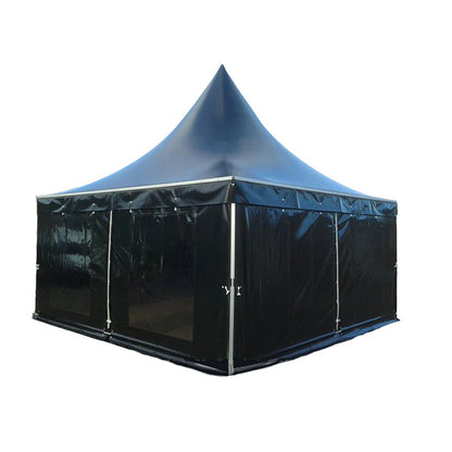 Pagodenzelt schwarz - 5 x 5 Meter