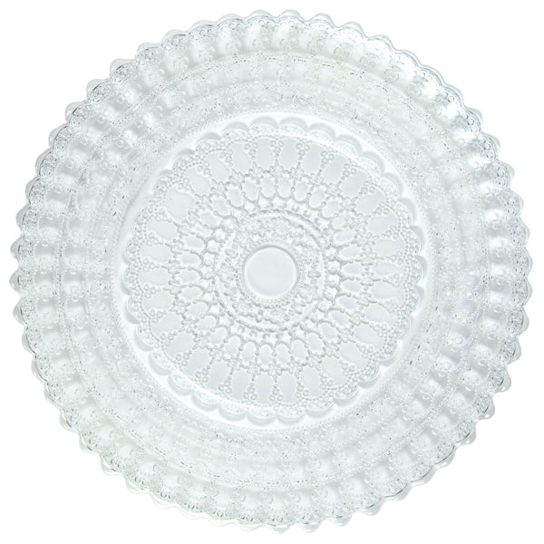 Platzteller "Glas mit Struktur" - Ø 33,5 cm