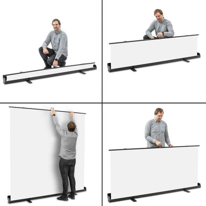 Aufprojektions Roll-Up Leinwand B 165 x H max. 220 cm - Diagonale 275 cm