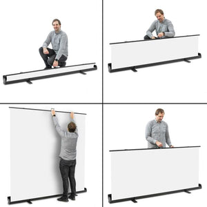 Aufprojektions Roll-Up Leinwand B 165 x H max. 220 cm - Diagonale 275 cm