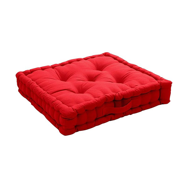 Sitzkissen / Bodenkissen "Lucas" 50 x 50 x 10 cm - rot