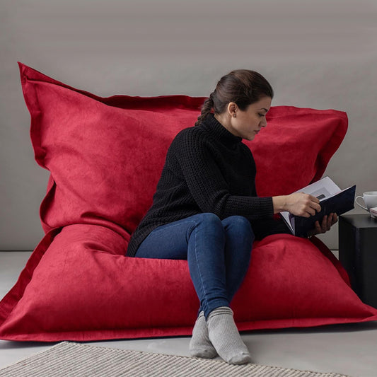 Sitzsack "LL 140 x 180" rot