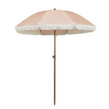 Laden Sie das Bild in den Galerie-Viewer, Sonnenschirm &quot;Matilda&quot; - Ø 175 cm - rosa / Fransen
