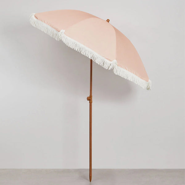 Sonnenschirm "Matilda" - Ø 175 cm - rosa / Fransen