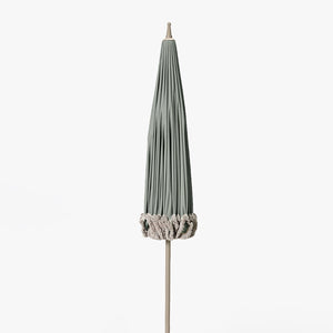 Sonnenschirm - Ø 240 cm - grün / Fransen