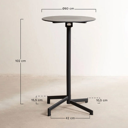 Stehtisch "Dely" - Ø 60 cm - schwarz