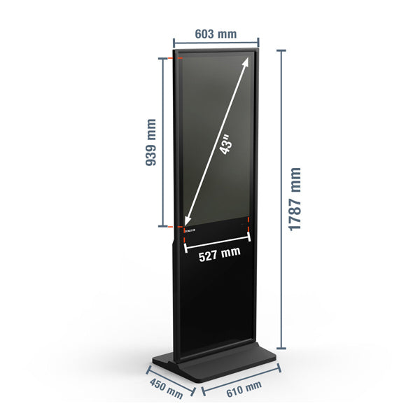 Digitaler Kundenstopper DKS-LED43