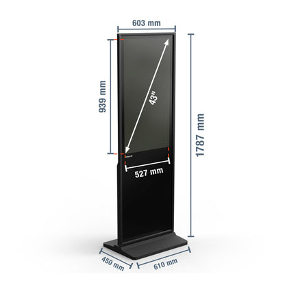 Digitaler Kundenstopper DKS-LED43