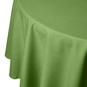 Tischdecke olivgrün - oval 660 x 240 cm